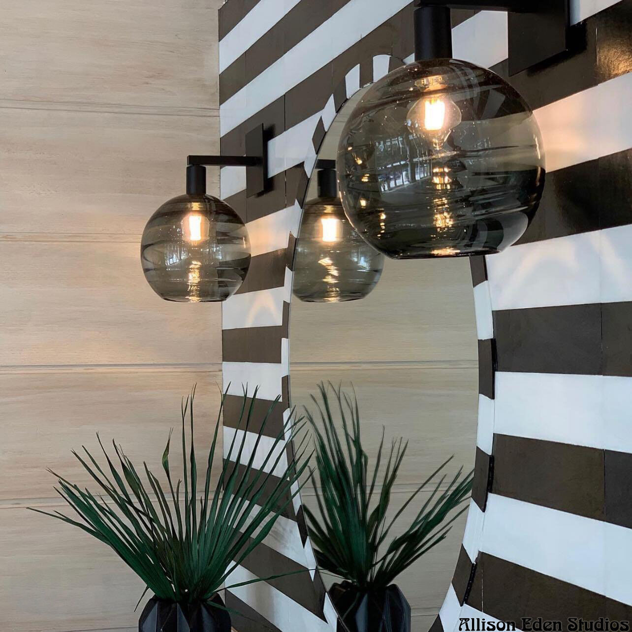 Allison Eden Studios Black and white stripes wm