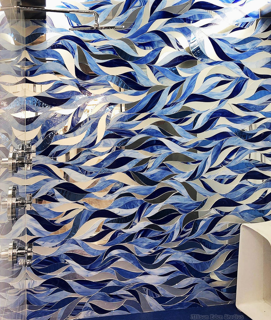 Allison Eden Studios Blue Waves Shower wm