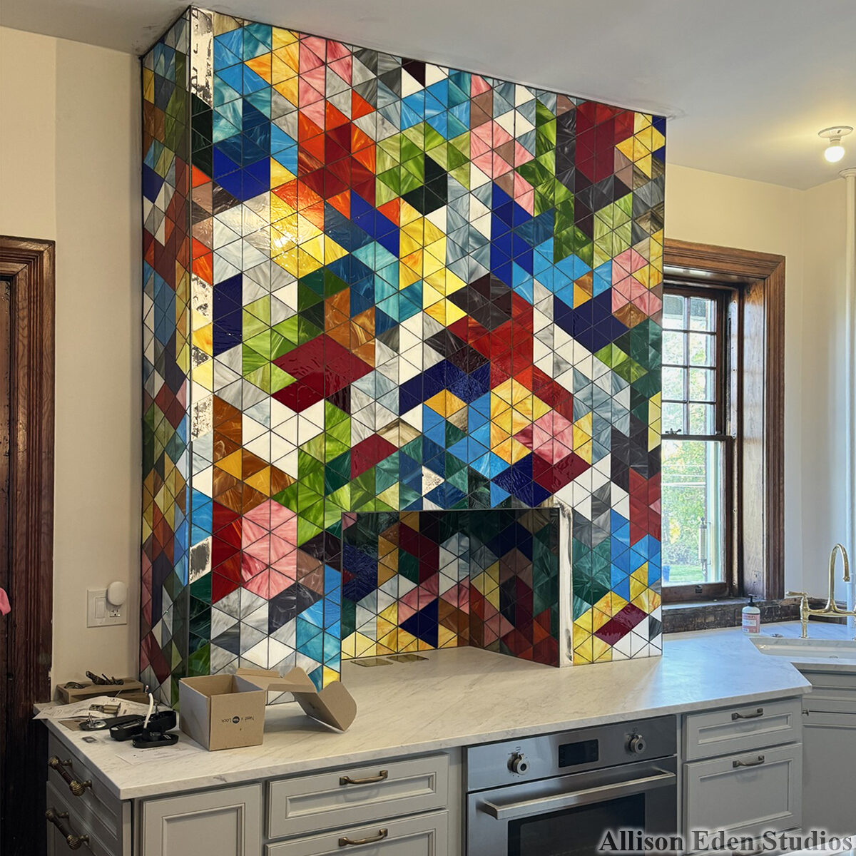 Allison Eden Studios Fall Triangles backsplash wm