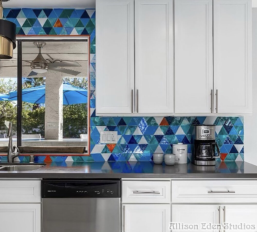 Allison Eden Studios Fina Palm Springs Triangles backsplash 2