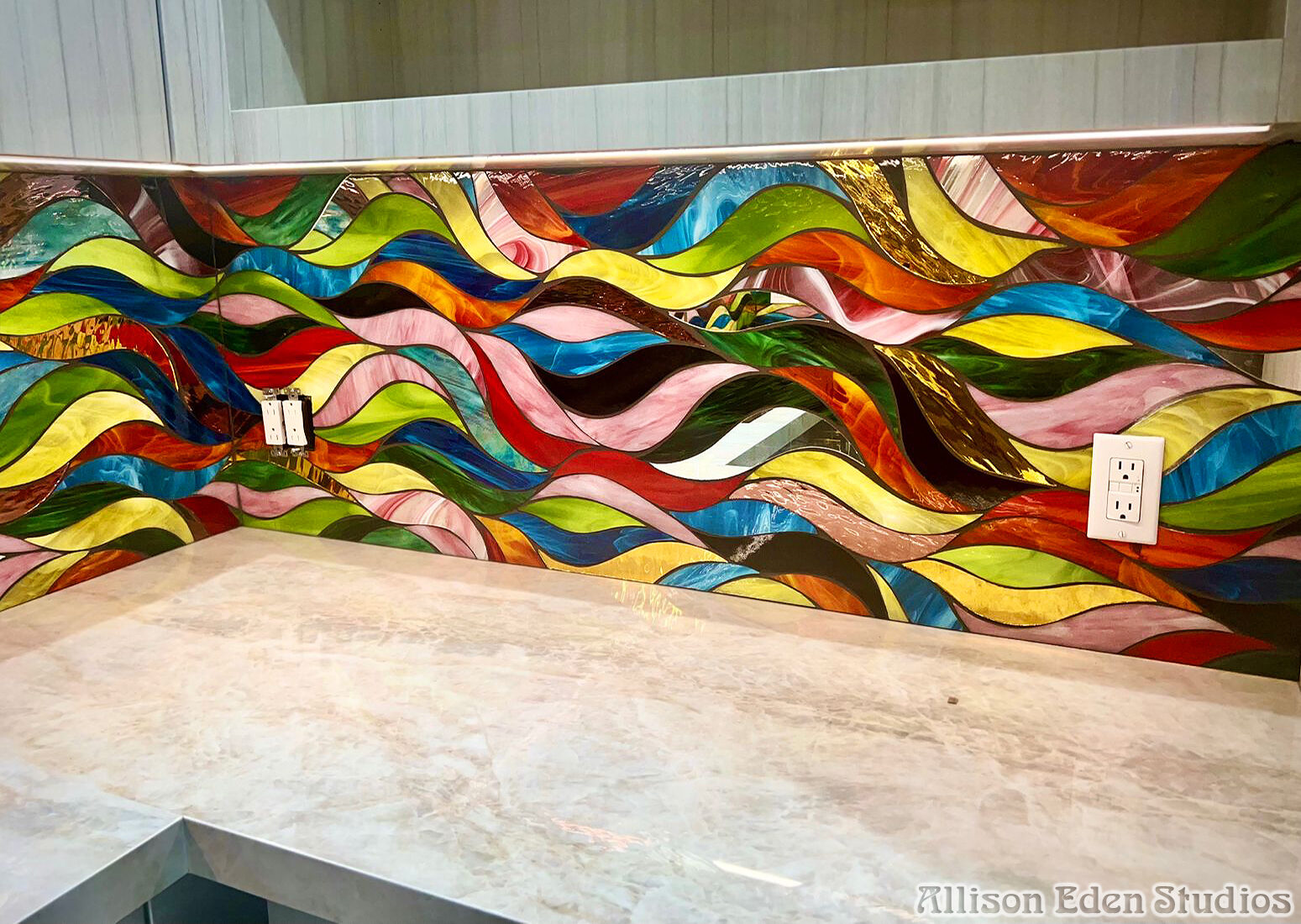 Allison Eden Studios Funky Waves Backsplash wm
