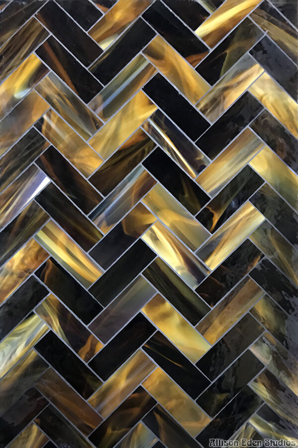 Allison Eden Studios Herringbone choc brown