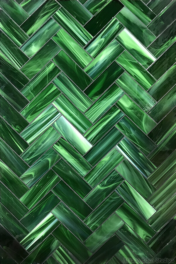 Allison Eden Studios Herringbone green