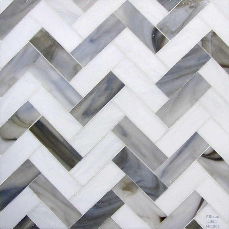 Allison Eden Studios Herringbone white w502