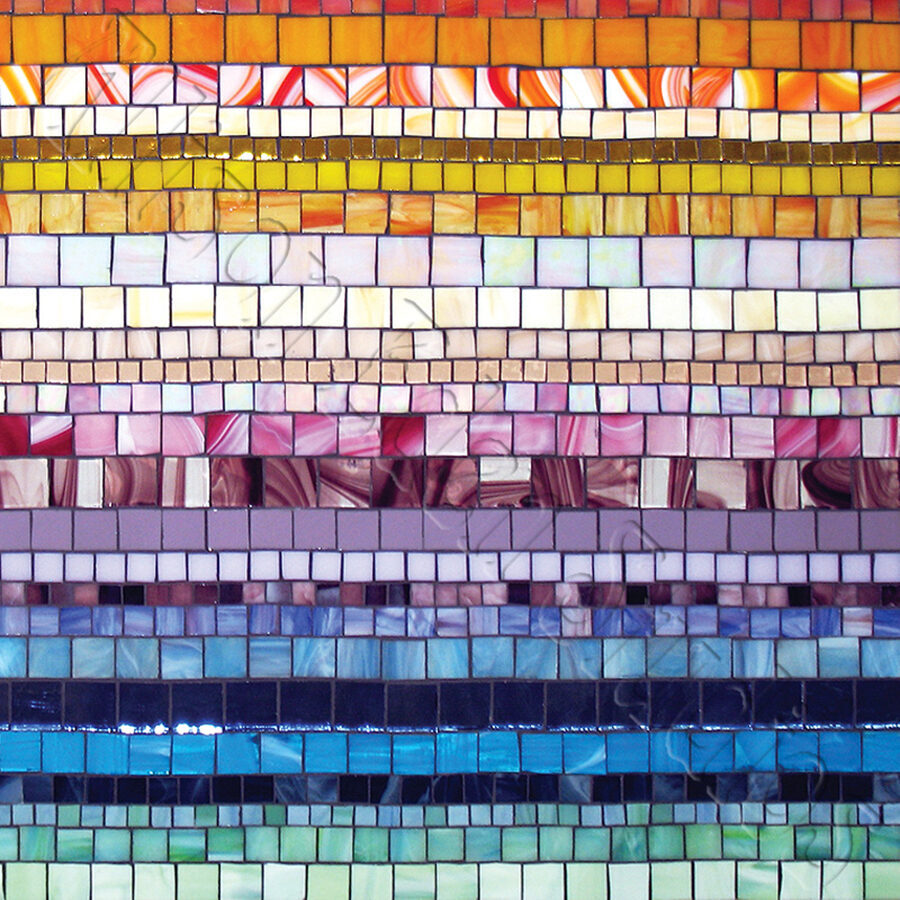 Allison Eden Studios Mosaic Tile Funky Stripes wm