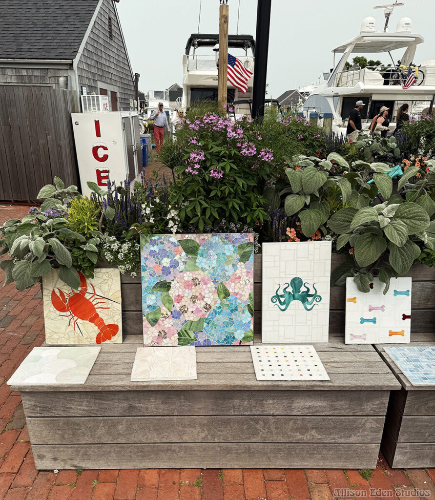 Allison Eden Studios Nantucket mosaic decorations wm