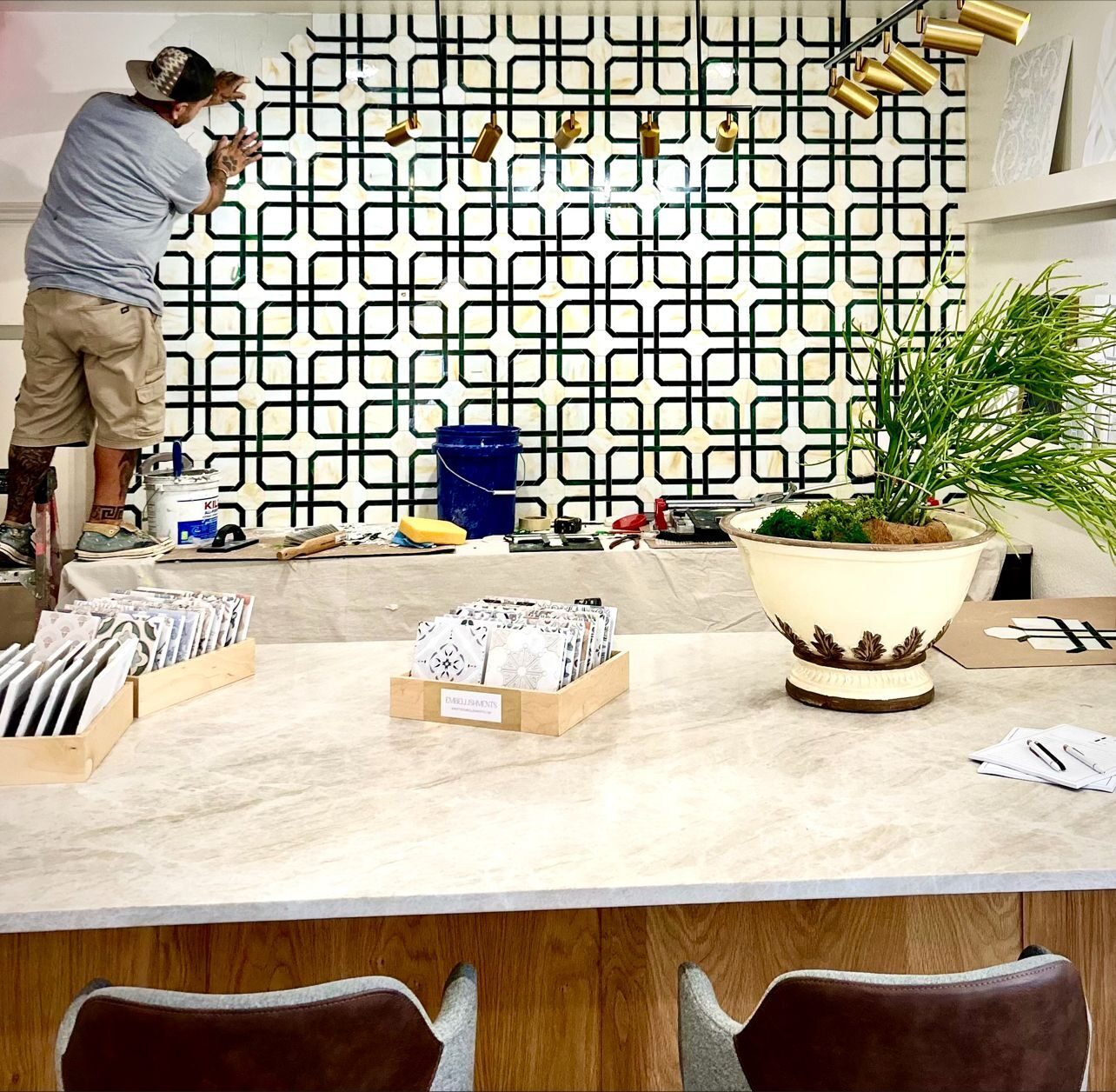 Allison Eden Studios Parquet Pattern installation