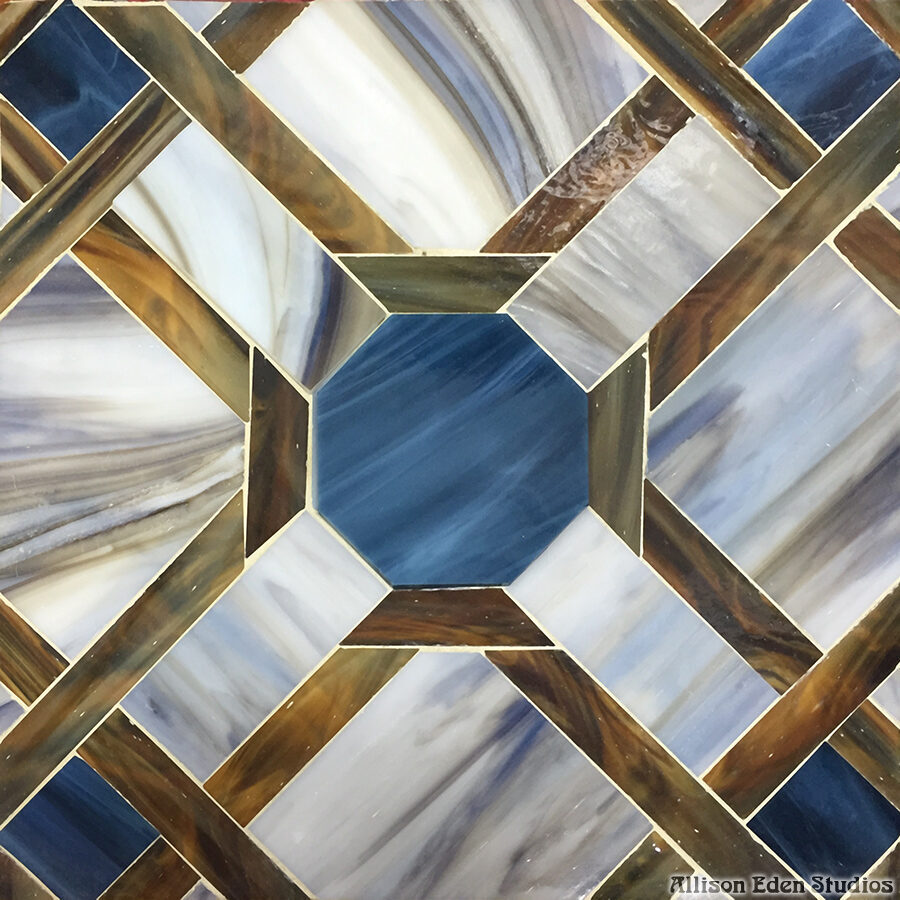 Allison Eden Studios Parquet blue choc gray wm