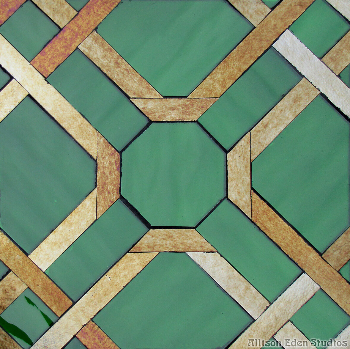 Allison Eden Studios Parquet green distressed gold wm