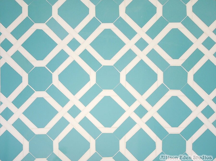 Allison Eden Studios Parquet in green white wm