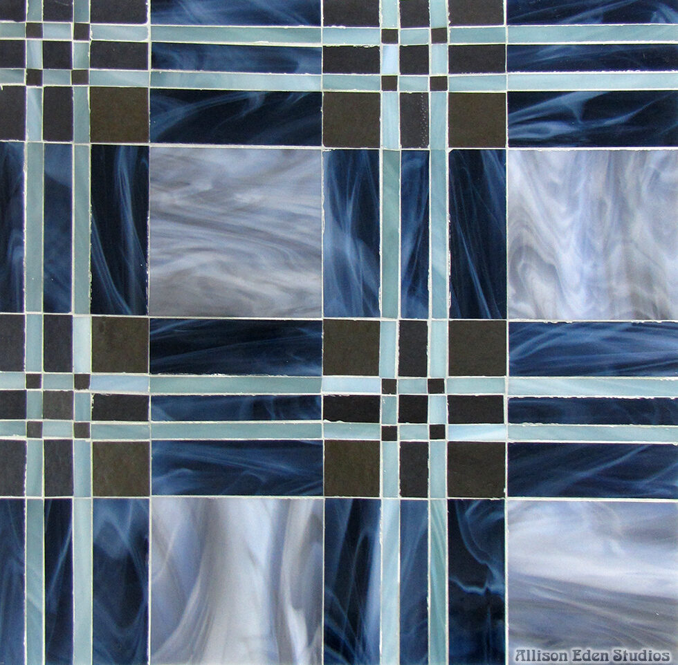 Allison Eden Studios Plaid green blue gray wm