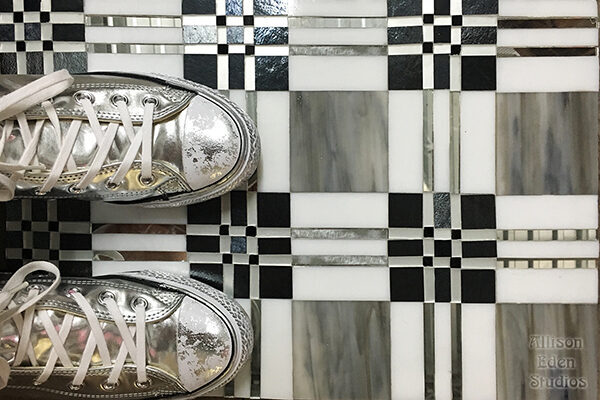 Allison Eden Studios Sneakers on Plaid 2 wm