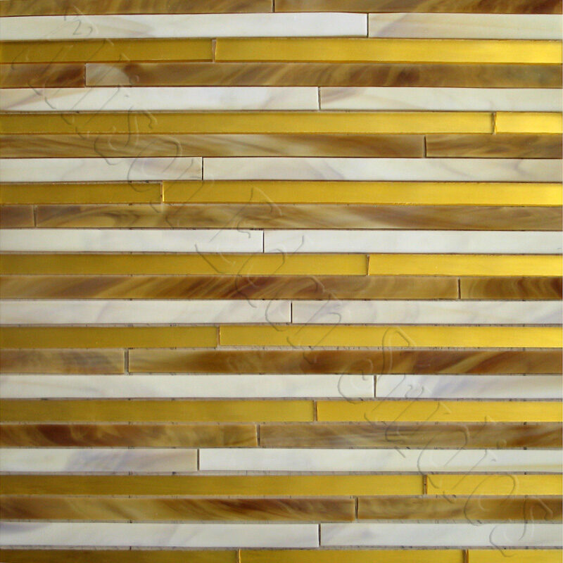 Allison Eden Studios Stripes brushed gold mirror wm