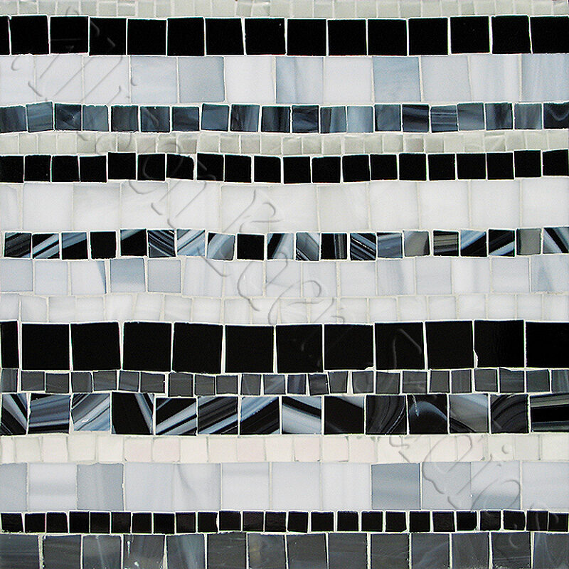 Allison Eden Studios Stripes white black etched wm
