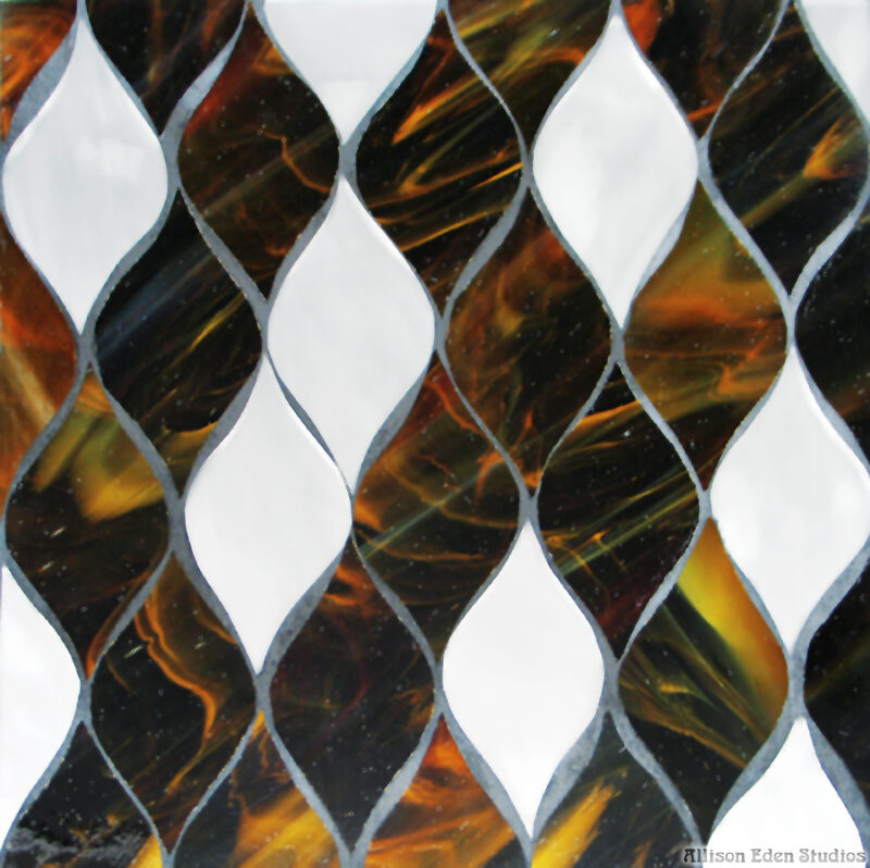 Allison Eden Studios The Fez choc matte mosaic tile wm