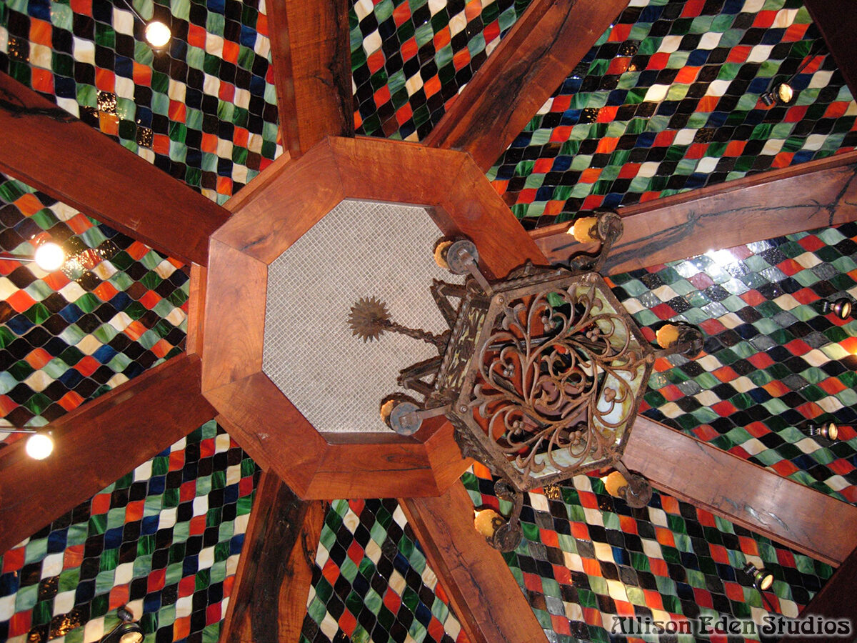 Allison Eden Studios The Fez mosaic tile Ceiling wm