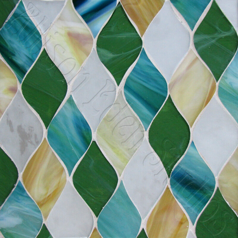 Allison Eden Studios TheFez GreenBlueBoneBrushedMirror wm