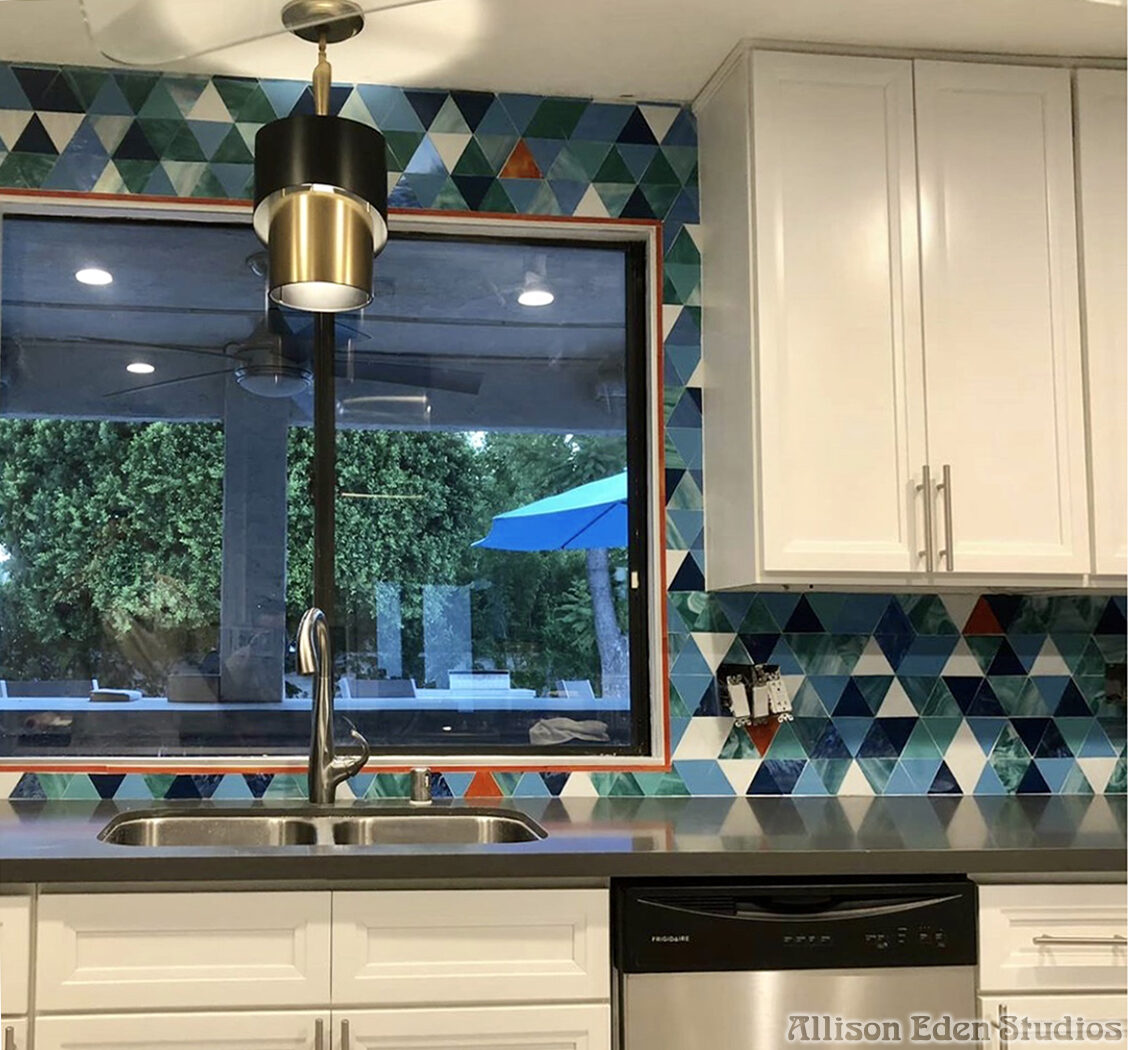 Allison Eden Studios Triangles backsplash wm