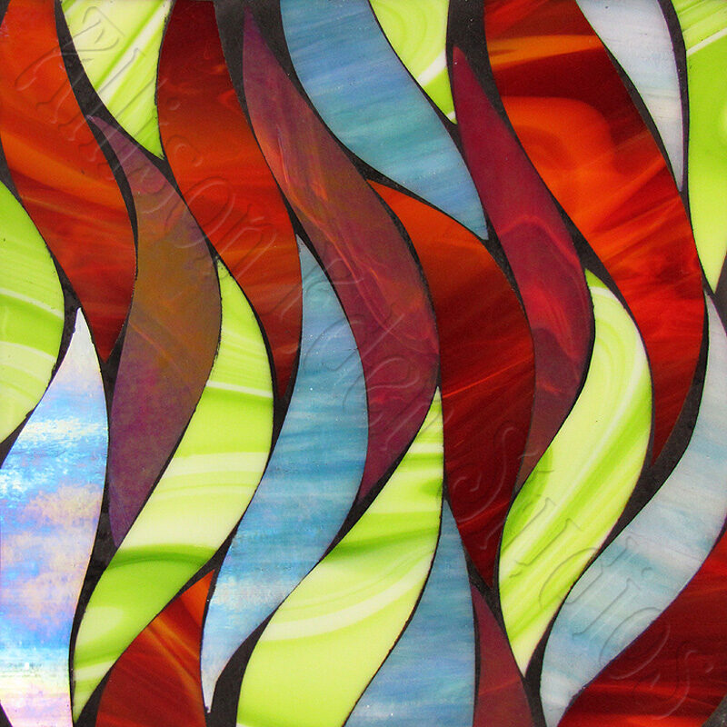 Allison Eden Studios Waves lime red unicorn blue wm