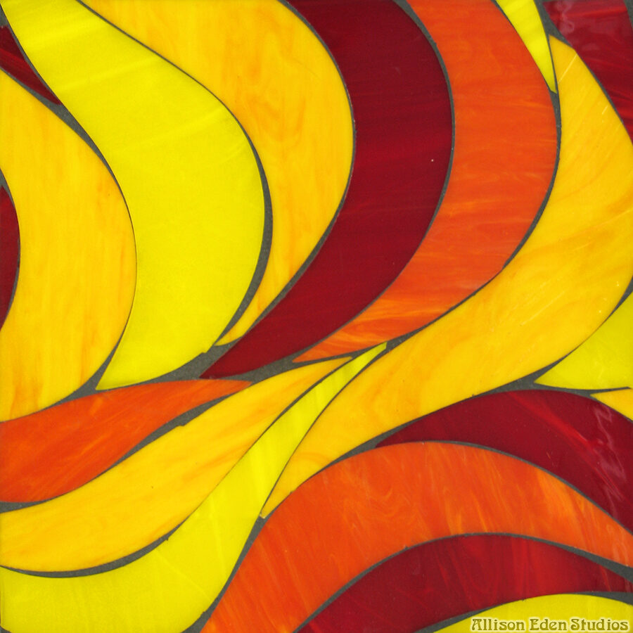 Allison Eden Studios Waves yellow orange red wm