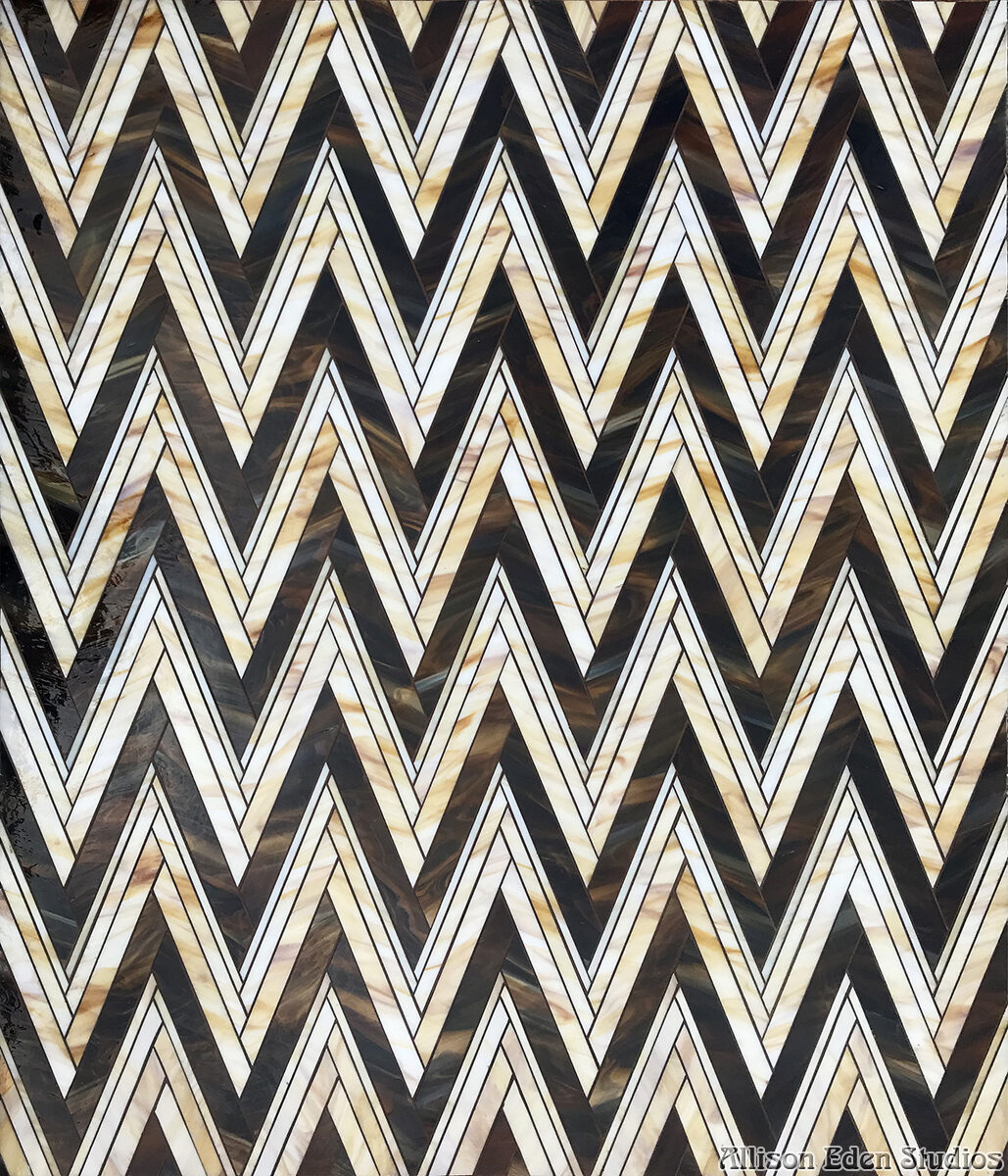 Allison Eden Studios Zig Zag choc bone 36 X 42 wm