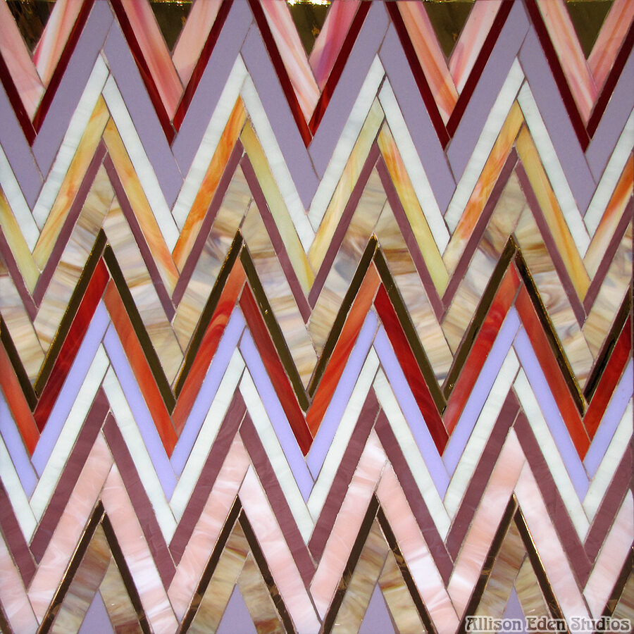 Allison Eden Studios Zig Zag pink red purple bone wm