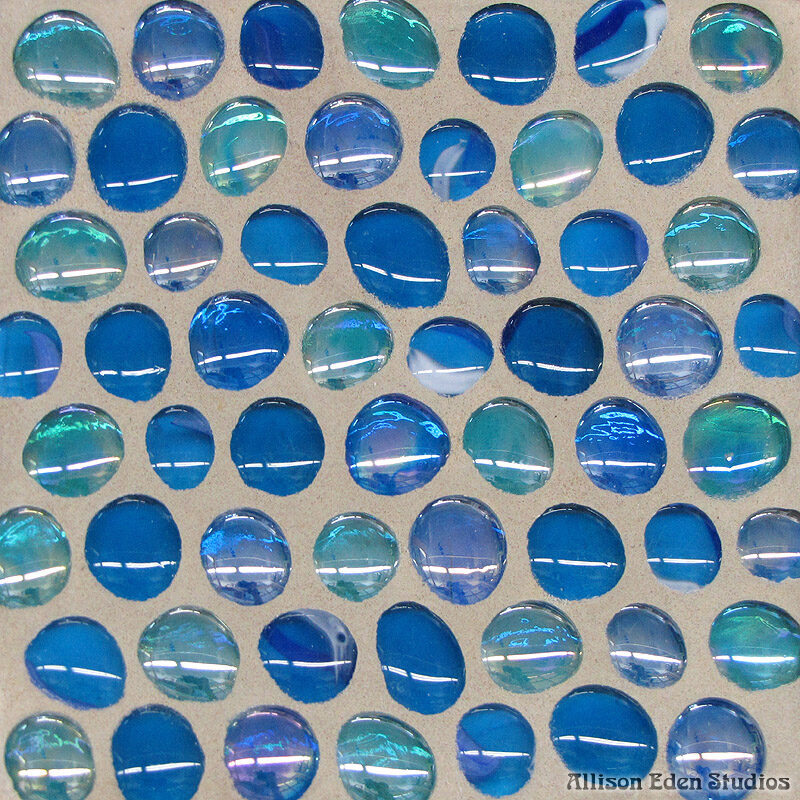 Allison Eden Studios blue green Bubbles marbles wm