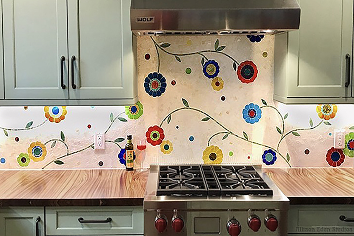 Allison Eden Studios floral backsplash WM