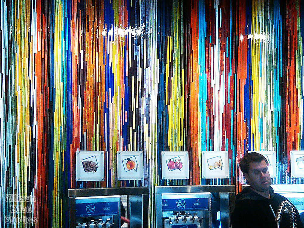 Allison Eden Studios funky offset grass yogurt shop