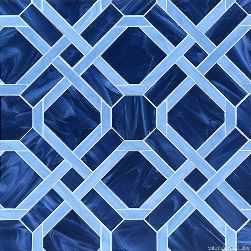 Allison Eden Studios lt blue dk blue Parquet wm