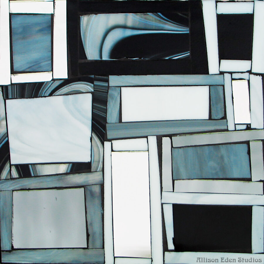 Allison Eden Studios mirror gray baroque Tiki Blocks wm