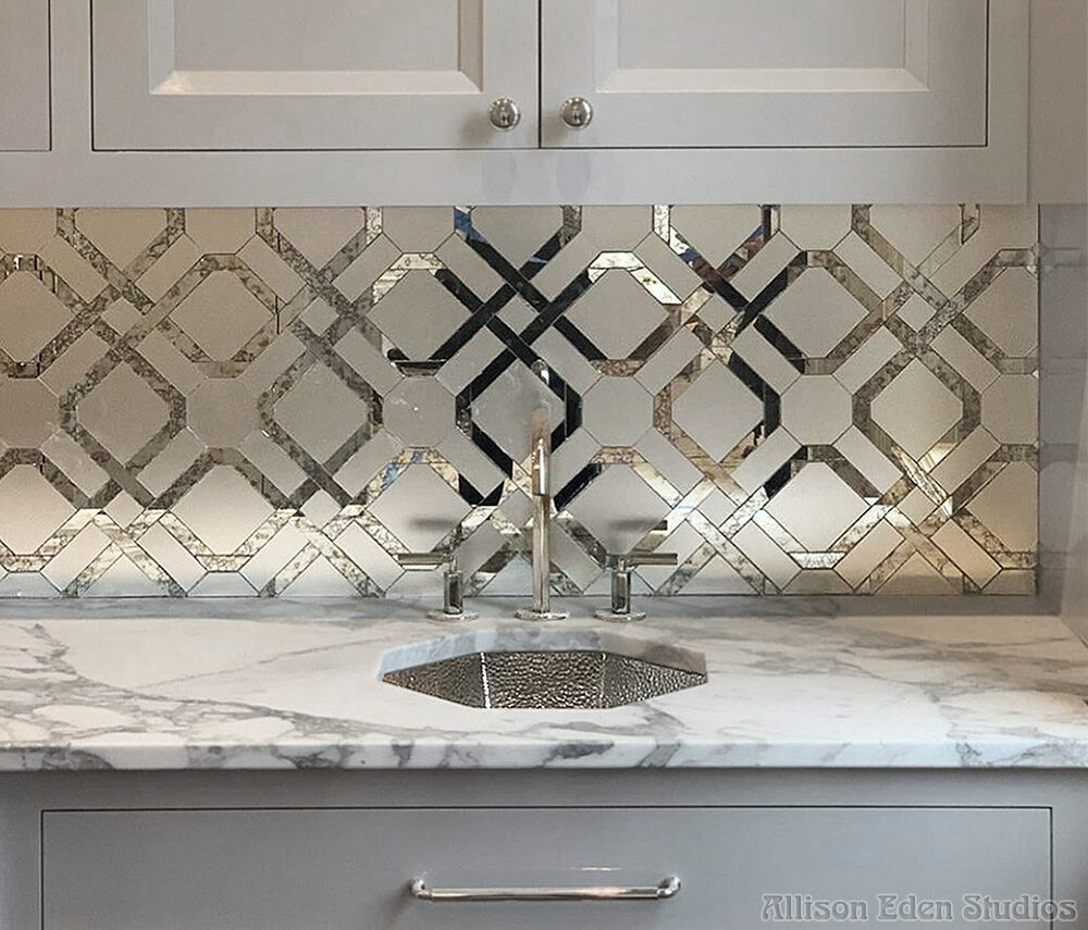 Allison Eden Studios mirror parquet backsplash wm b