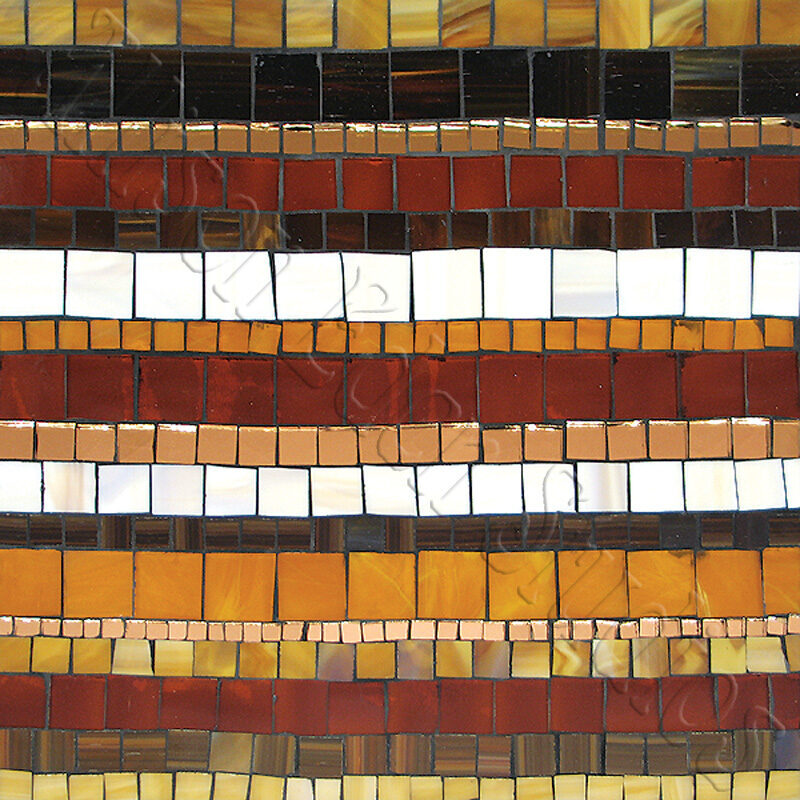 Allison Eden Studios mosaic tile Stripes copper choc wm