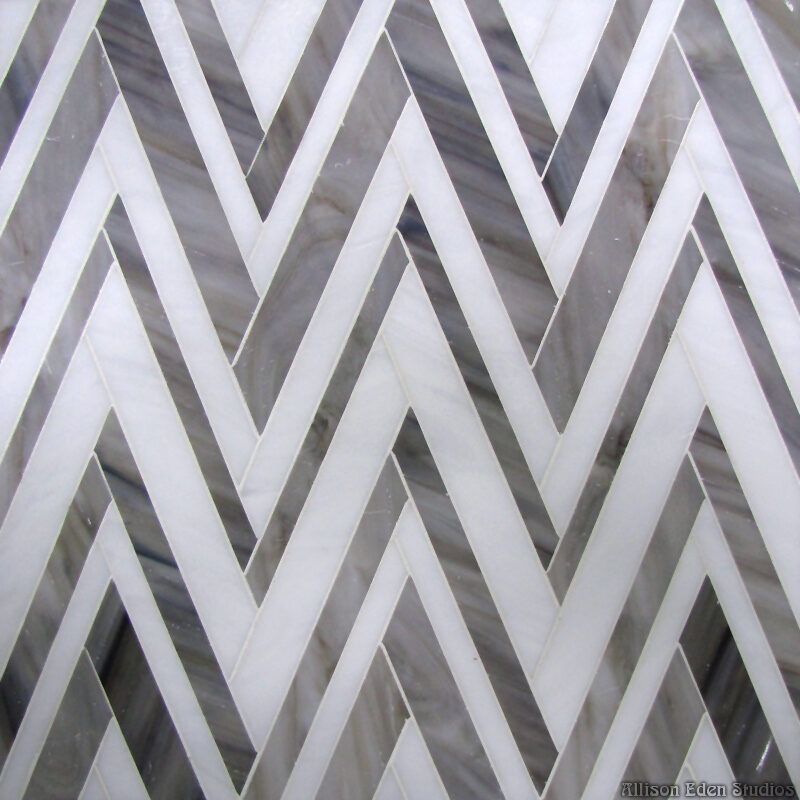 Allison Eden Studios mosaic tile Zig Zag wm