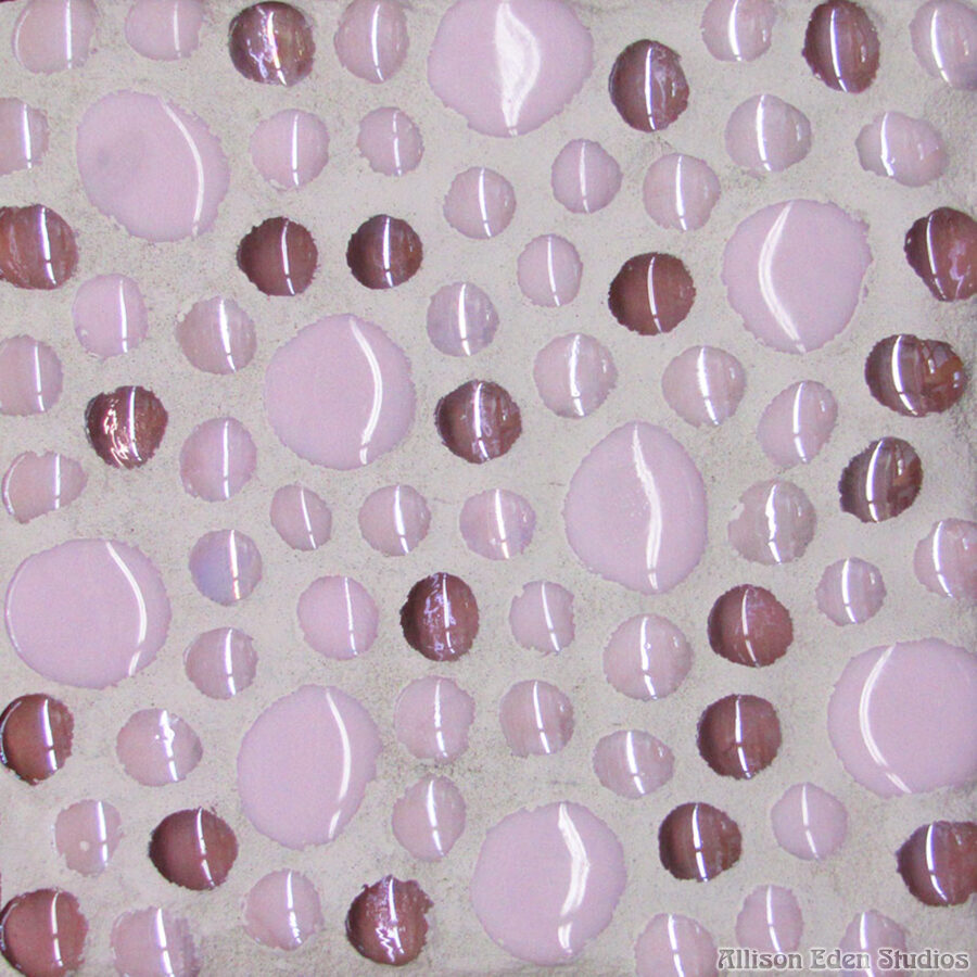 Allison Eden Studios pink Bubbles mosaic wm