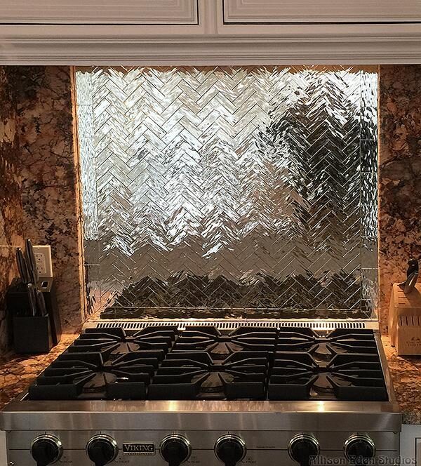 Allison Eden Studios ripple herringbone backsplash 36 inch wm 600 (2)