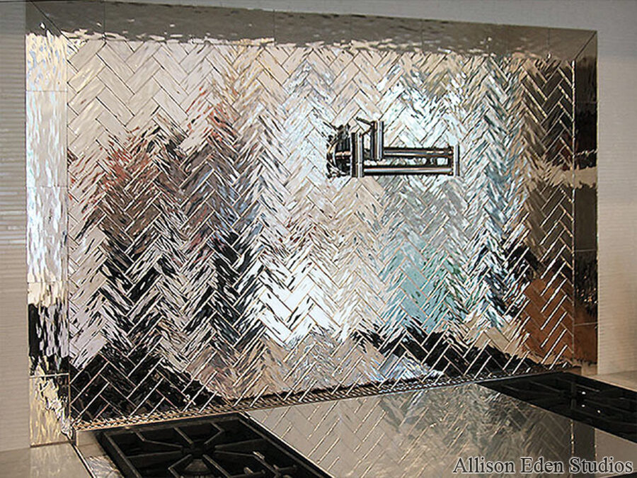Allison Eden Studios ripple mirror 1 X 3 Herringbone wm