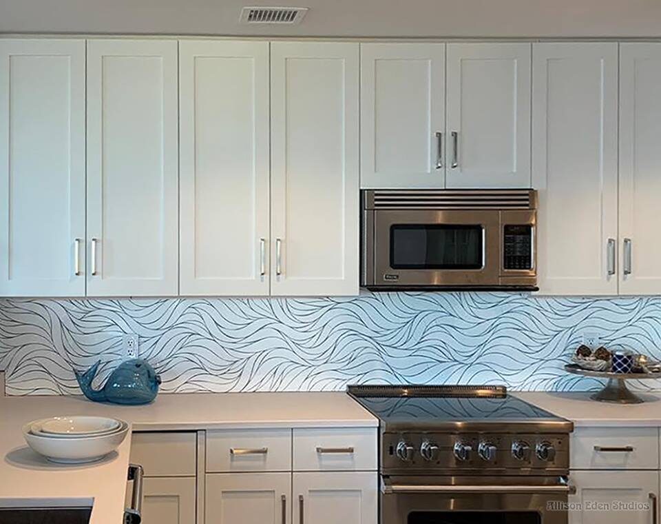 Allison Eden Studios white waves backsplash wm
