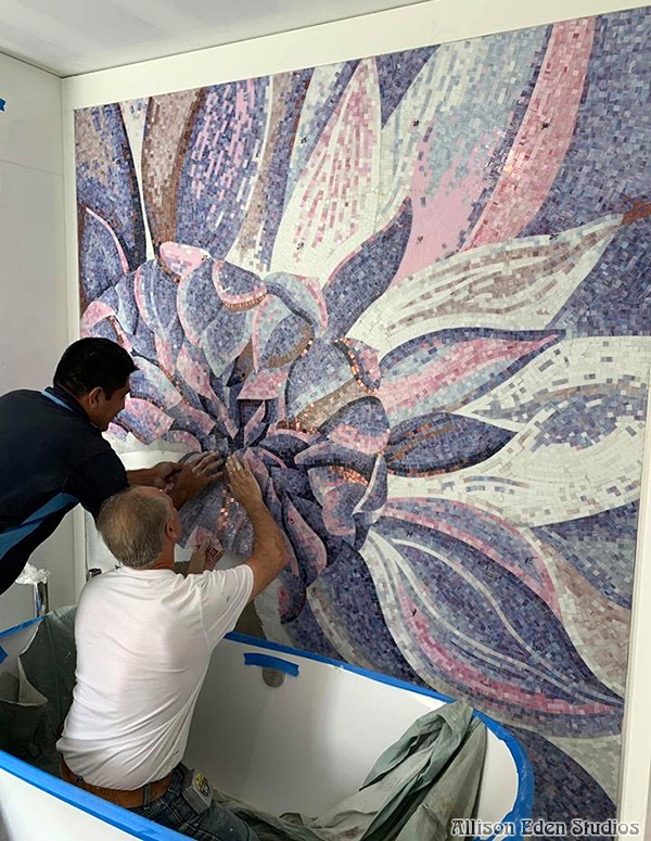Allison Eden floral bath install wm