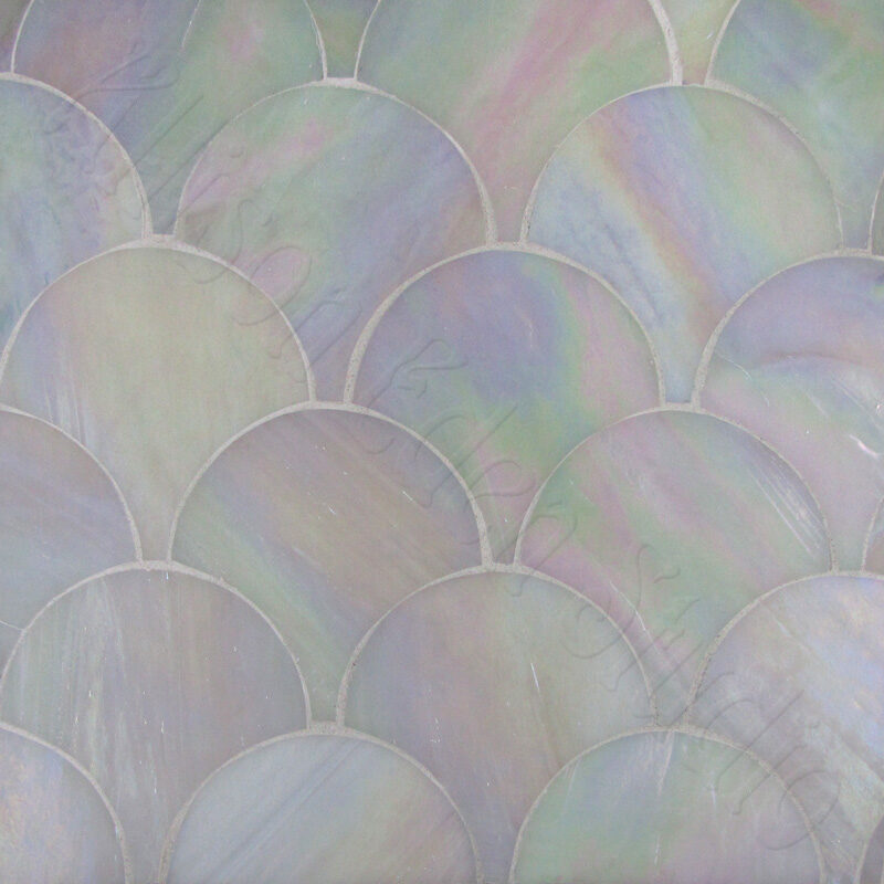 Allison eden Studios Scallop Pattern iridescent white wm