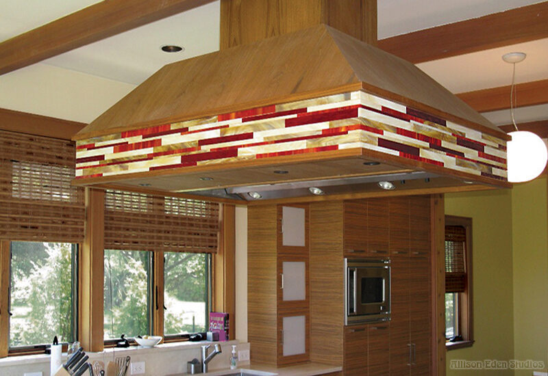 Allison eden Studios glass mosaic hood wm