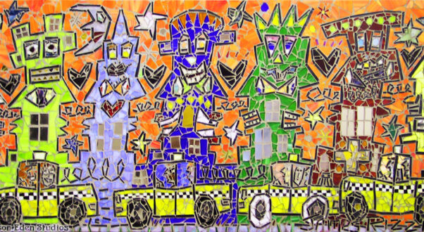 Allison Eden James Rizzi Buildings and Taxi Cabs wm