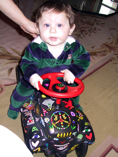 Sammy rizzi car Collaborative Artwork with James Rizzi