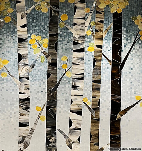aspen blue gold detail