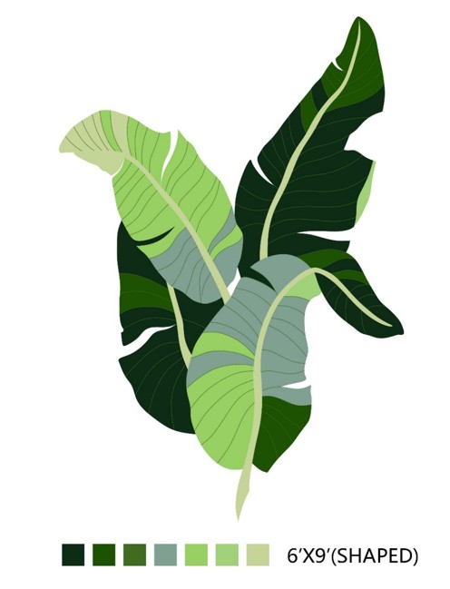 1 Allison Eden Studios Banana Palm Leaf Carpet