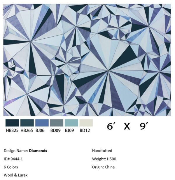 2 Allison Eden Studios Diamonds Carpet