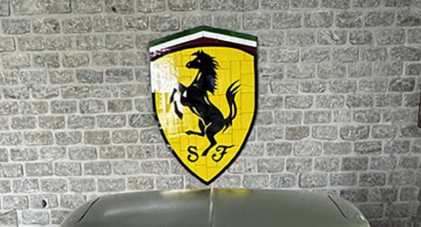 custom automotive stained glass art ferrari corvette smaller