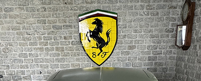 custom automotive stained glass art ferrari corvette smaller