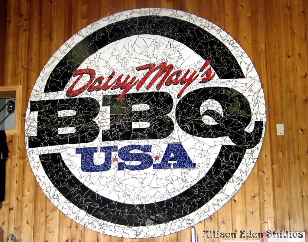 Allison Eden Studios Daisy May Barbecue Mosaic Sign