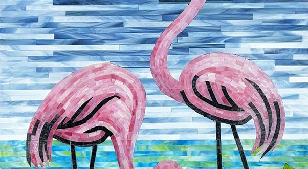 Allison Eden Studios Flamingos and Hibiscus 2026 wm